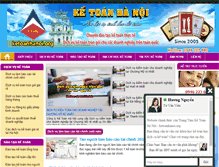 Tablet Screenshot of dichvuketoanhadong.com